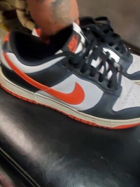Nike Dunk Low "Mini Swoosh Black Total Orange" Men's Sneakers